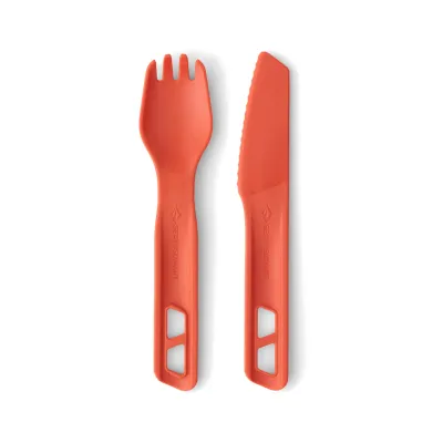 Набір столових приборів Sea to Summit Passage Cutlery Set, 2 Piece, Spicy Orange (STS ACK035021-120804) - Robinzon.ua