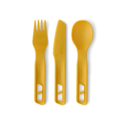 Набір столових приборів Sea to Summit Passage Cutlery Set, 3 Piece, Arrowwood Yellow (STS ACK035021-120905) - Robinzon.ua