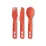Набір столових приборів Sea to Summit Passage Cutlery Set, 3 Piece, Spicy Orange (STS ACK035021-120808) - Robinzon.ua