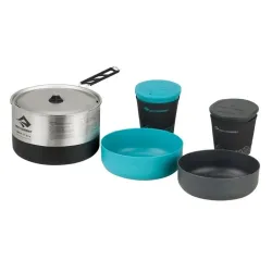 Набір посуду Sigma Cookset 2.1 від Sea To Summit, Pacific Blue/Silver (STS AKI5009-03122106) - Robinzon.ua