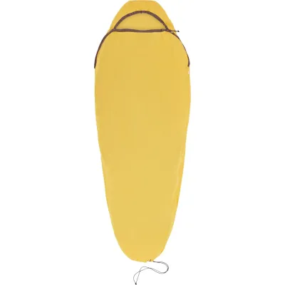 Вкладиш в спальник Sea to Summit Reactor Sleeping Bag Liner, Sulfur Yellow, Standart, Mummy w/ Drawcord, 198 см (STS ASL031061-190906) - Robinzon.ua