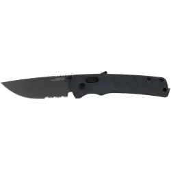 Розкладний ніж SOG Flash AT, Urban Grey, Partially Serrated (SOG 11-18-06-41) - Robinzon.ua