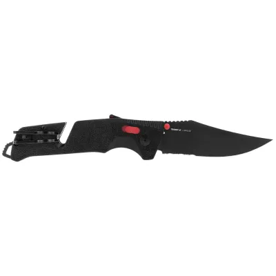 Розкладний ніж SOG Trident AT, Black/Red/Partially Serrated (SOG 11-12-02-41) - Robinzon.ua
