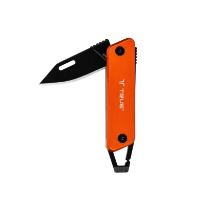 Розкладний туристичний ніж True Utility Modern Keychain Knife, Orange/Natralock (TR TU7061N) - Robinzon.ua