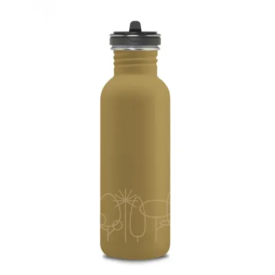 Пляшка для води LAKEN Basic Steel Bottle Drinklife 0,75L Зелений - Robinzon.ua