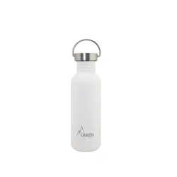 Пляшка для води LAKEN Basic Steel Vintage Bottle 0,75L Білий - Robinzon.ua
