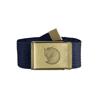 Пояс FJALLRAVEN Canvas Brass Belt 4 cm Темно-синий - Robinzon.ua