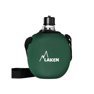 Фляга LAKEN Clasica 1L with neopren cover and shoulder strap Хаки - Robinzon.ua