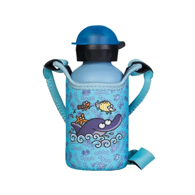 Термопляшка LAKEN Hit Thermo 0,35L + neopr.cover Синій - Robinzon.ua