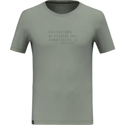 Футболка чоловіча Salewa EAGLE POEM DRY T-SHIRT M 28912 5130 - 54/2X - серый - Robinzon.ua