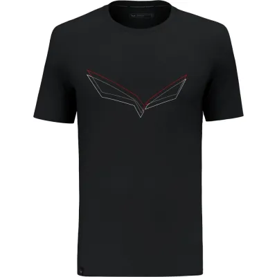 Футболка чоловіча Salewa PURE EAGLE FRAME DRY M T-SHIRT 28448 0910 - 54/2X - черный - Robinzon.ua