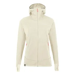 Флісова кофта Salewa Puez Hybrid Polarlite Full-Zip Wms 48/42 (XL) бежевий - Robinzon.ua