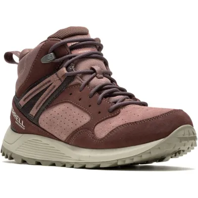 Черевики жіночі Merrell Wildwood Mid LTR WP 38 - бордовий/коричневий, для міста - 036.1532 - Robinzon.ua