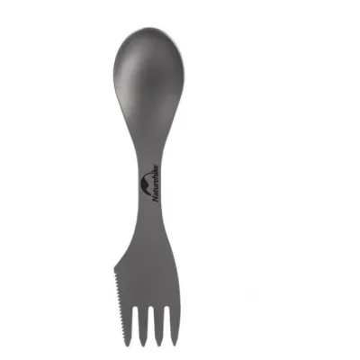 Титанова ложка-виделка-ніж Naturehike  NH19T012-D - Robinzon.ua