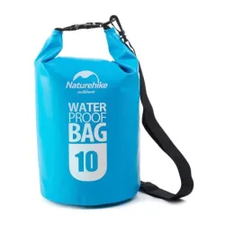 Водонепроникний мішок з ремінцем Naturehike 10 л блакитний FS15M010-J - Robinzon.ua