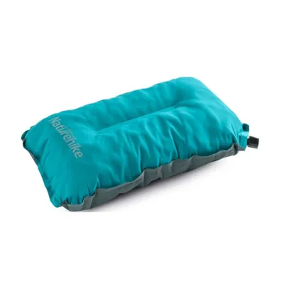 Самонадувная кемпинговая подушка Naturehike бирюзовая NH17A001-L. - Robinzon.ua