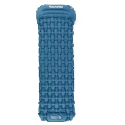 Килимок надувний з подушкою з помпою для надування Naturehike синій CNK2300DZ0001 Килимок надувний з подушкою з помпою для надування Naturehike синій CNK2300DZ0001 - Robinzon.ua