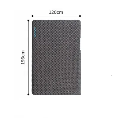 Двомісний надувний килимок Naturehike R Value: 3,5, розмір 196 х 120 см колір чорний CNH22DZ018 - Robinzon.ua