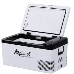 Компресорний автохолодильник Alpicool K18 (18 літрів) - Охолодження до -20℃. Живлення 12, 24, 220 вольт - Robinzon.ua