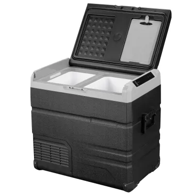 Компрессорный автохолодильник Alpicool TW55. Двухкамерный. Охлаждение до -20 ℃. Питание - 12, 24, 220 вольт, встроенная батарея - Robinzon.ua
