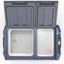 Компресорний автохолодильник Alpicool NLS35 (23 літри). Двокамерний. До -20℃, живлення 12, 24, 220 вольт - Robinzon.ua