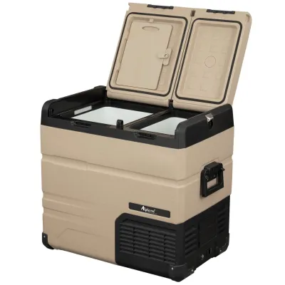 Компресорний автохолодильник Alpicool TA55 (LG Compressor) Двокамерний. До -20℃. Живлення - 12, 24, 220 вольт, Li-Ion батарея - Robinzon.ua