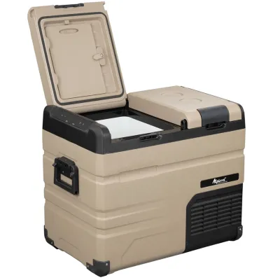 Компресорний автохолодильник Alpicool TA45 (LG Compressor). Двокамерний. До -20℃. Живлення - 12, 24, 220 вольт, Li-Ion батарея - Robinzon.ua