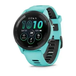 Смарт-годинник Garmin Forerunner 265 з чорним безелем, корпусом кольору аква та аква-чорним силіконовим ремінцем Смарт-годинник Garmin Forerunner 265 з чорним безелем, корпусом кольору аква та аква-чорним силіконовим ремінцем - Robinzon.ua