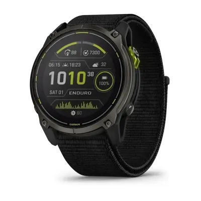Смарт-годинник Garmin Enduro 3 з чорним нейлоновим ремінцем UltraFit - Robinzon.ua