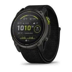 Смарт-годинник Garmin Enduro 3 з чорним нейлоновим ремінцем UltraFit Смарт-годинник Garmin Enduro 3 з чорним нейлоновим ремінцем UltraFit - Robinzon.ua