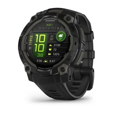 Смарт-годинник Garmin Instinct 3 (45 мм) AMOLED чорний - Robinzon.ua