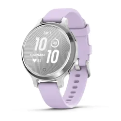 Смарт-годинник Garmin Lily 2 Active сріблястий із силіконовим ремінцем кольору фіолетовий жасмин Смарт-годинник Garmin Lily 2 Active сріблястий із силіконовим ремінцем кольору фіолетовий жасмин - Robinzon.ua