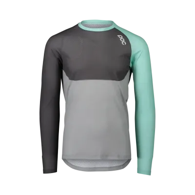 Джерсі POC MTB Pure LS Jersey, Lt Fluorite Green/Sylvanite Grey/Alloy Grey, S (PC 528448320SML1) - Robinzon.ua