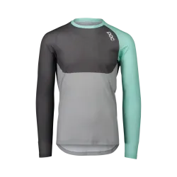 Джерсі POC MTB Pure LS Jersey, Lt Fluorite Green/Sylvanite Grey/Alloy Grey, S (PC 528448320SML1) - Robinzon.ua