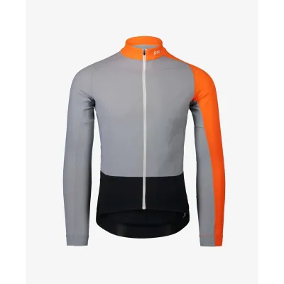 Велоджерсі з довгим рукавом POC Essential Road Mid LS Jersey, Granite Grey / Zink Orange, S (PC 582108287SML1) - Robinzon.ua