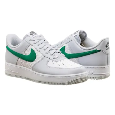 Мужские Кроссовки Nike Air Force 1 Low Белый Зеленый 41 (7dFD0667-001 41) - Robinzon.ua