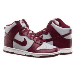 Чоловічі Кросівки Nike DUNK HI RETRO Червоний Сірий 42.5 (7dDD1399-600 42.5) - Robinzon.ua