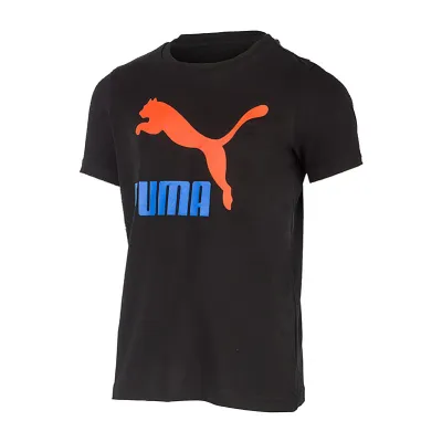 Детская Футболка Puma Classics Logo Tee Черный 128 (53952601) - Robinzon.ua