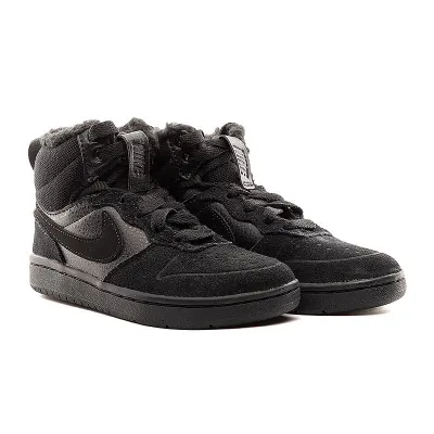Дитячі Кросівки Nike COURT BOROUGH MID 2 BOOT PS Чорний 29.5 (7dCQ4026-001 29.5) - Robinzon.ua