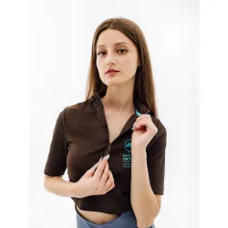 Жіноча Футболка Nike W NSW TOP SS RIB SU Бордовий  S (7dFJ5253-220 S) - Robinzon.ua