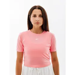 Жіноча Футболка Nike W NSW TEE ESSNTL SLIM CRP LBR Рожевий  XS (7dFB2873-611 XS) - Robinzon.ua