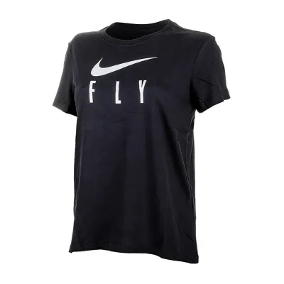 Жіноча Футболка Nike W NK DF SWOOSH FLY GRX TEE Чорний M (7dFQ6606-010 M) - Robinzon.ua
