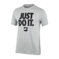 Чоловіча Футболка Nike Sportswear Just Do It Verbiage Сірий XL (7dDZ2989-063 XL) - Robinzon.ua