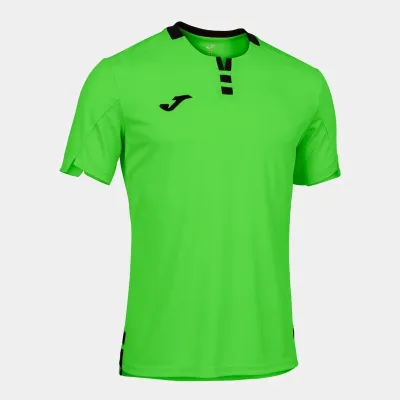 Футболка JOMA GOLD IV SHORT SLEEVE T-SHIRT FLUOR GREEN BLACK зелений, чорний S 102766.021 S - Robinzon.ua