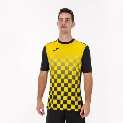 Футболка Joma FLAG II T-SHIRT BLACK-YELLOW S/S черный,желтый S 101465BV.109 S - Robinzon.ua