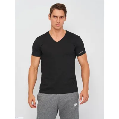 Футболка Kappa T-shirt Mezza Manica Scollo V  чорний Чол M K1316 Nero M - Robinzon.ua