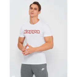 Футболка Kappa T-shirt Mezza Manica Girocollo stampa logo petto білий L Чоловік K1335 Bianco-L - Robinzon.ua