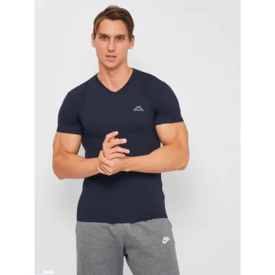 Футболка Kappa T-shirt Mezza Manica Scollo V  темно-синій Чол M K1315 BluNavy M - Robinzon.ua