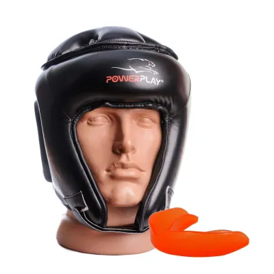 Боксерський шолом турнірний PowerPlay 3045 Чорний S - Robinzon.ua