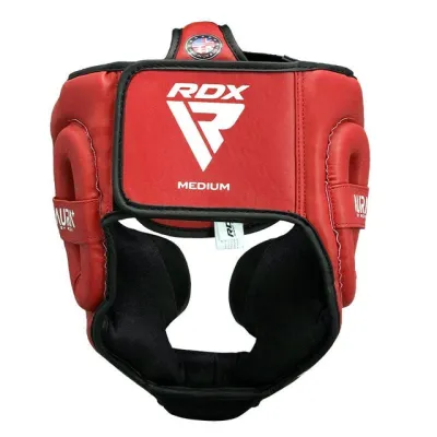 Боксерский шлем RDX AURA PLUS T-17 Red/Black XL (капа в комплекте) - Robinzon.ua